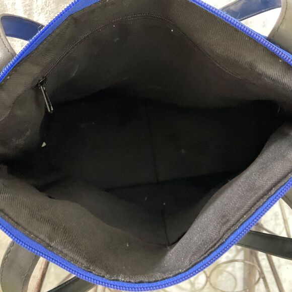 Vintage Elvis Presley Purse shoulder tote nylon? Blue Rhinestones embellished. - Picture 9 of 11